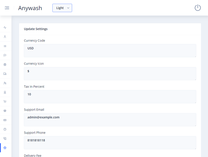 Delivoo admin App Growmoon