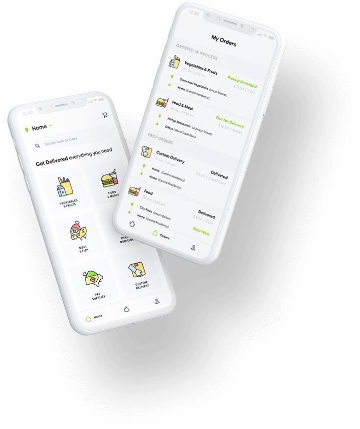 On Demand eCommerce Food Grocery Delivery & Courier App