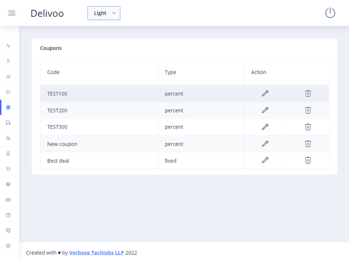 Delivoo admin App Growmoon