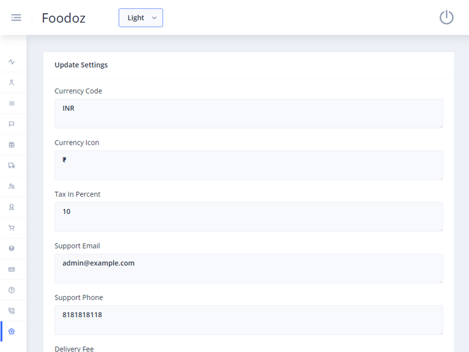 Delivoo admin App Growmoon