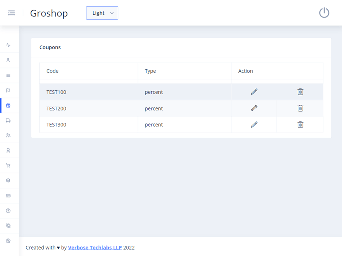 Delivoo admin App Growmoon