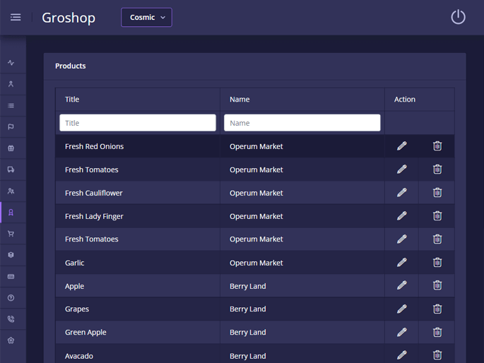 Delivoo admin App Growmoon