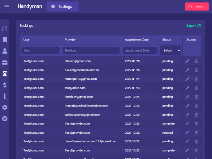 Delivoo admin App Growmoon