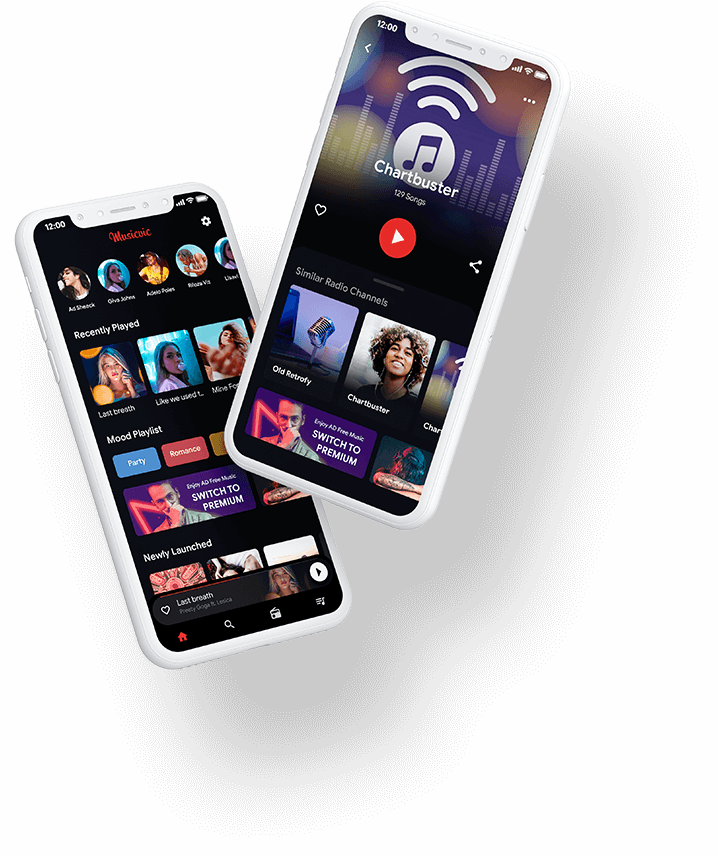 Online Music Streaming App, Music Player App, Music App