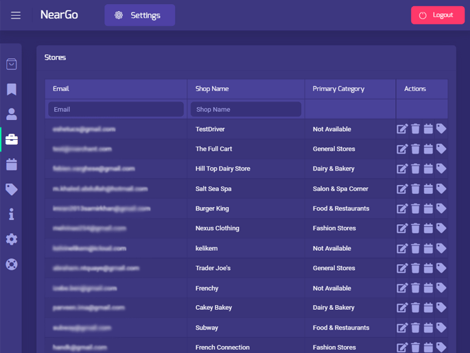 Delivoo admin App Growmoon