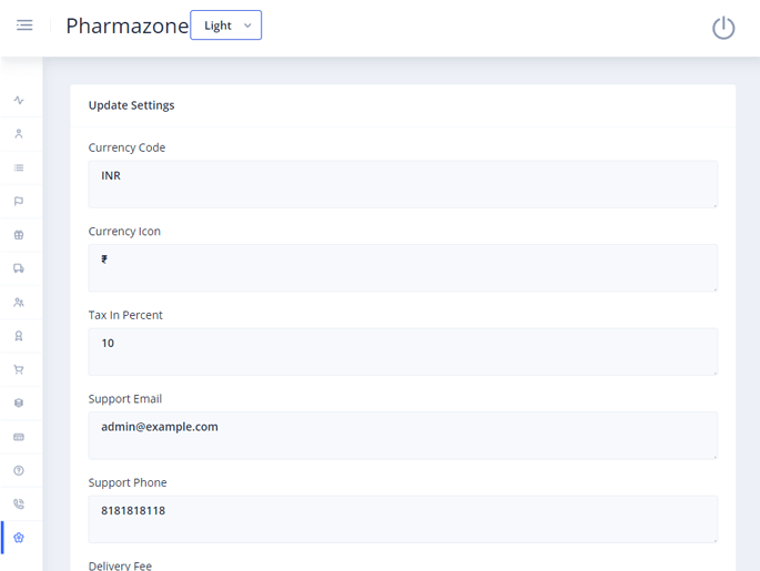 Delivoo admin App Growmoon