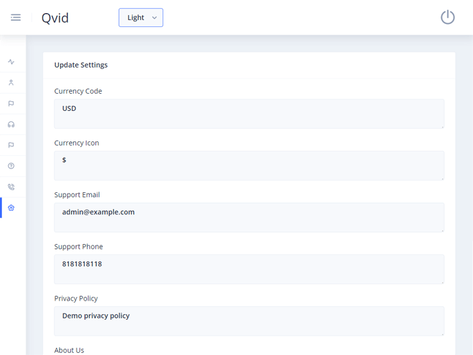 Delivoo admin App Growmoon