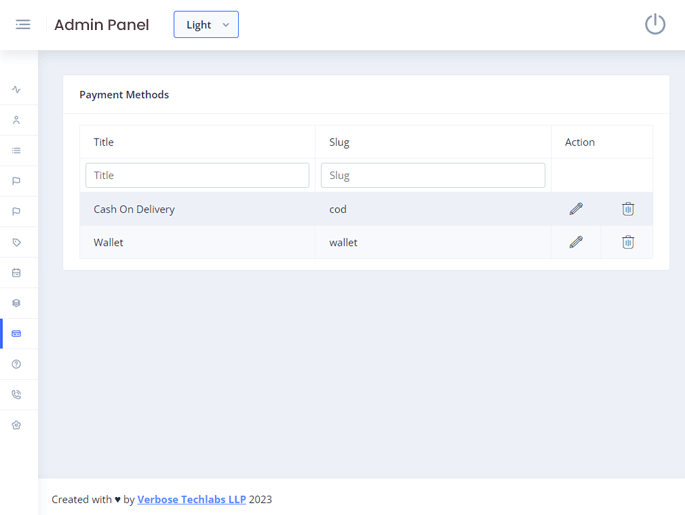Delivoo admin App Growmoon