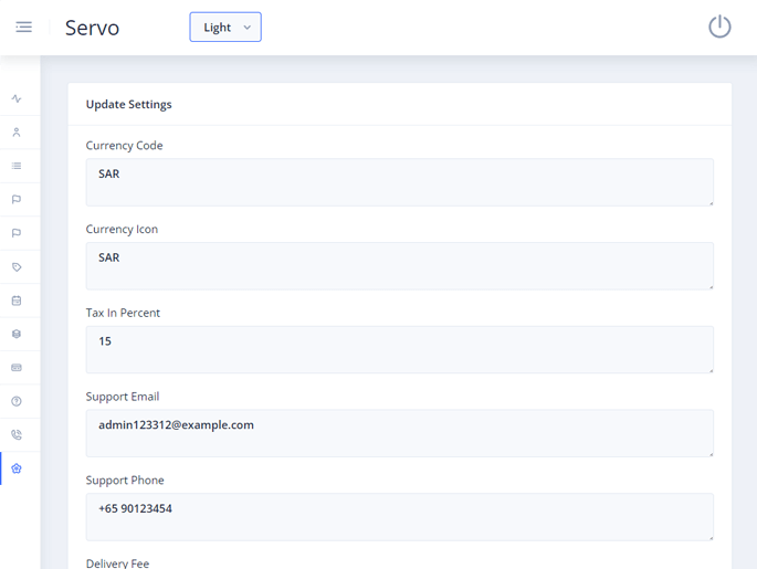 Delivoo admin App Growmoon