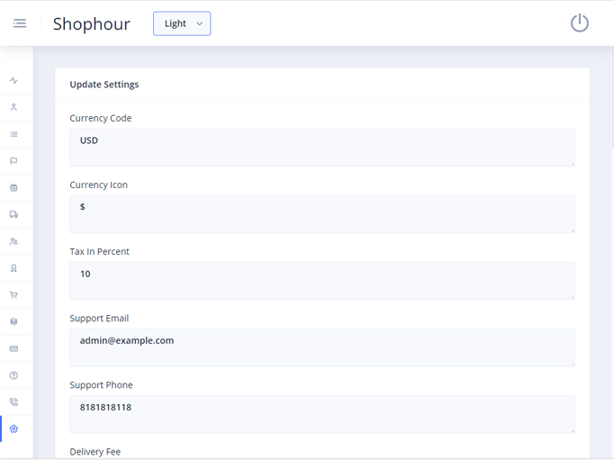 Delivoo admin App Growmoon